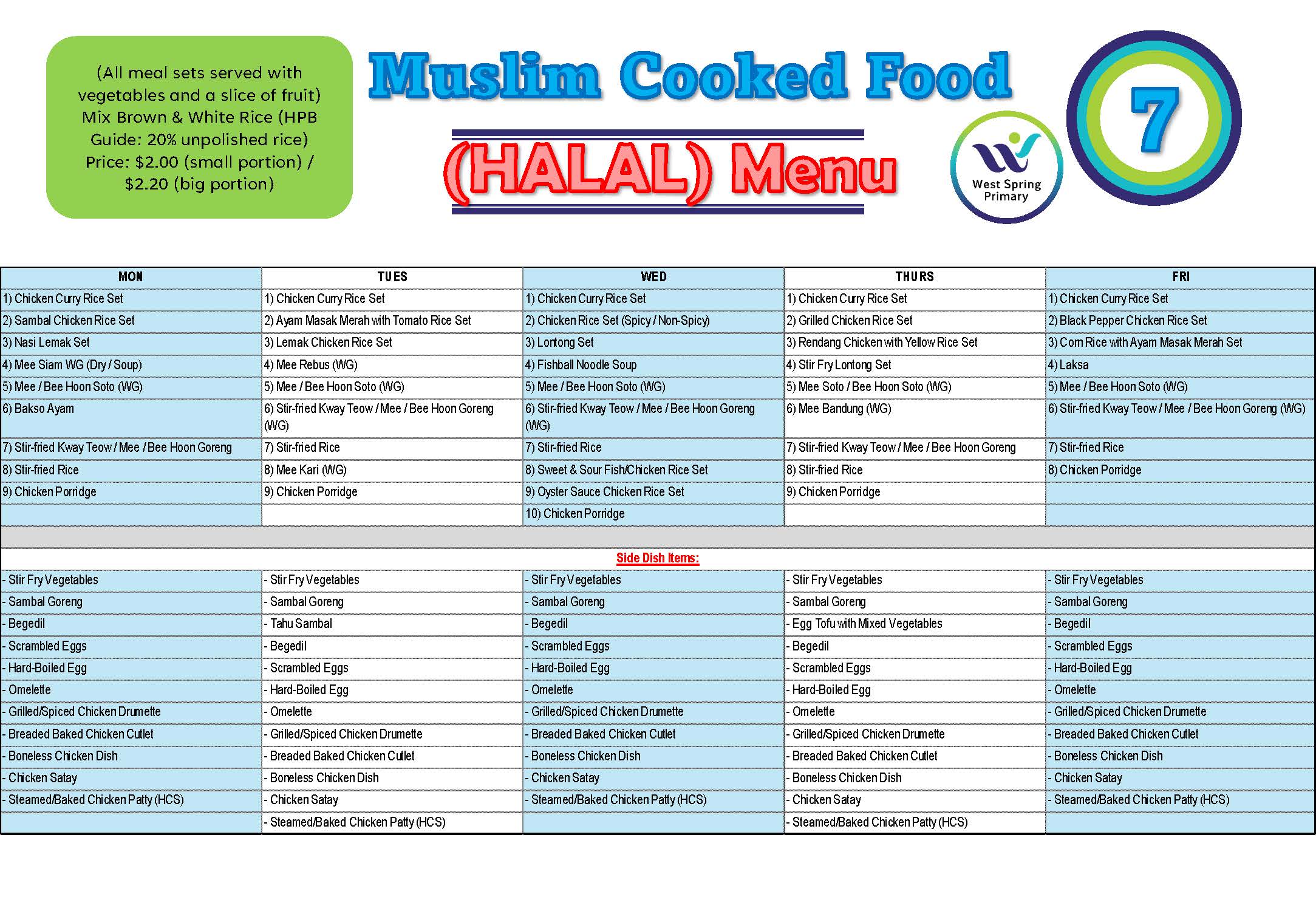 WSPS School Canteen 2025 Stall 7